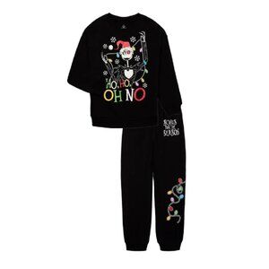Nightmare Before Christmas Boys Sweatshirt & Joggers, Santa Jack, Sizes 4-18 NWT